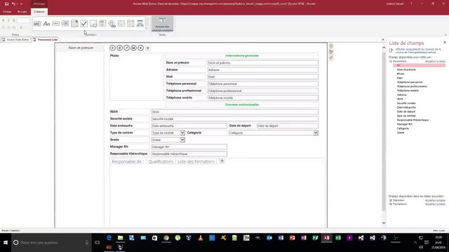 Access : Conception d'applications Web SharePoint partie 3