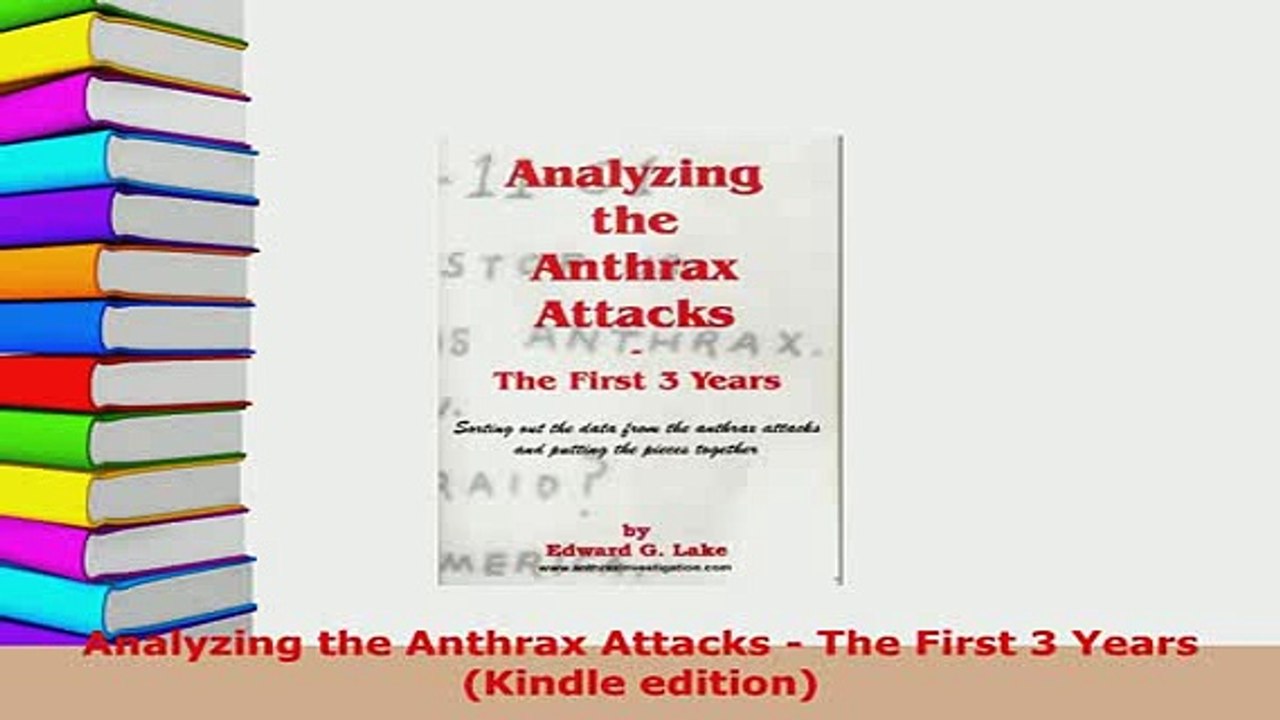 PDF  Analyzing the Anthrax Attacks  The First 3 Years Kindle edition  EBook