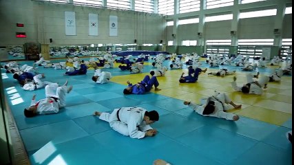 Training for Rio 2016 with the Korean Judo team