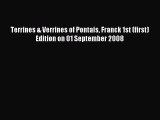 Download Terrines & Verrines of Pontais Franck 1st (first) Edition on 01 September 2008 Ebook