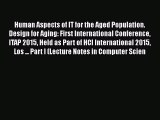 [PDF] Human Aspects of IT for the Aged Population. Design for Aging: First International Conference