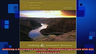 READ book  Auditing  Assurance Services A Systematic Approach with ACL CD and OLC Card  FREE BOOOK ONLINE