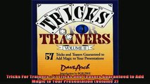 Downlaod Full PDF Free  Tricks For Trainers  57 Tricks and Teasers Guaranteed to Add Magic to Your Presentation Free Online