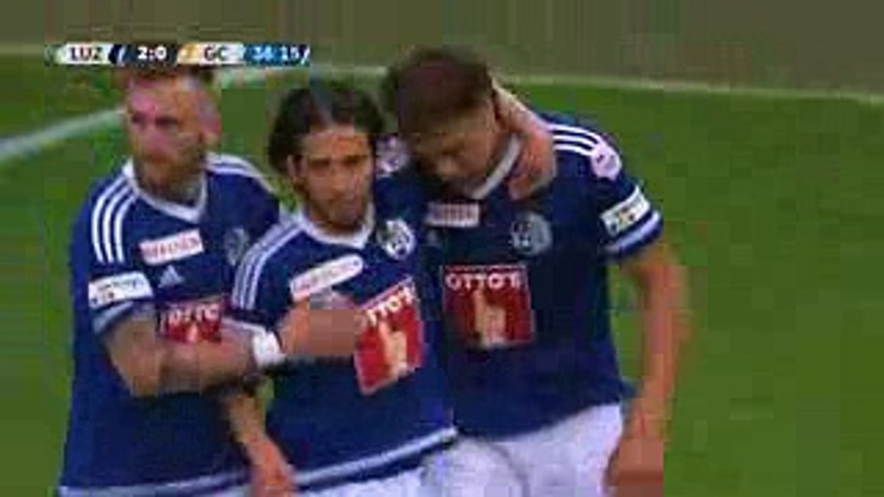 FC Luzern vs Grasshoppers  2-0  Michael Frey Goal  Swiss Super League 11-05-2016