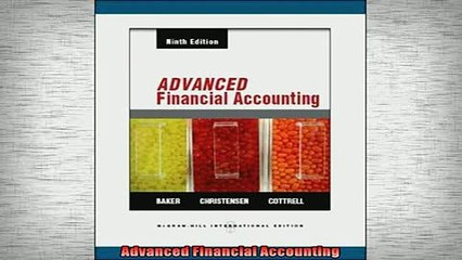 FREE DOWNLOAD  Advanced Financial Accounting  BOOK ONLINE