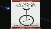 EBOOK ONLINE  Solutions Manual Financial Accounting  BOOK ONLINE