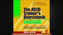 READ FREE Ebooks  Coaching The ASTD Trainers Sourcebook Online Free