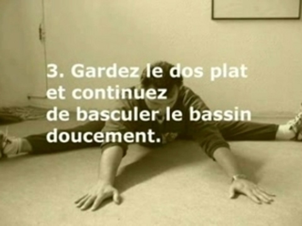 Stretching étirement assouplissement : l'écrasement facial