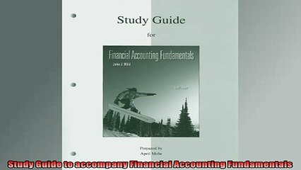 READ book  Study Guide to accompany Financial Accounting Fundamentals  FREE BOOOK ONLINE