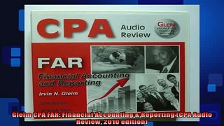 Free PDF Downlaod  Gleim CPA FAR Financial Accounting  Reporting CPA Audio Review 2010 edition  DOWNLOAD ONLINE