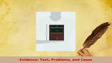 Download  Evidence Text Problems and Cases Free Books