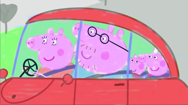 Daddy Pig, Mummy Peppa Pig and George in Car Peppa pig 1080p New episodes coloring book funny 30 min