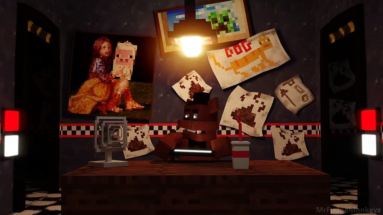 FNAF with Minecraft Annoying Villagers   Original Five Nights at Freddy s Minecraft Animation