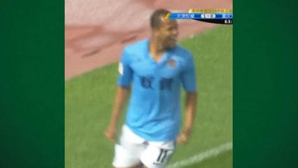 Geuvânio faz primeiro gol na China pela equipe de Luxemburgo