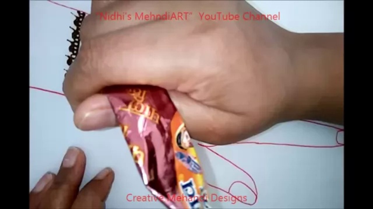 Dubai Style Gulf Henna Mehndi Design Class Tutorial for Beginner