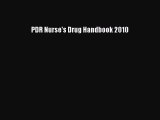 PDF PDR Nurse's Drug Handbook 2010  Read Online
