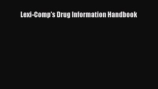 Download Lexi-Comp's Drug Information Handbook Free Books