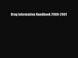 PDF Drug Information Handbook 2000-2001 Free Books