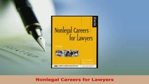 Download  Nonlegal Careers for Lawyers  EBook