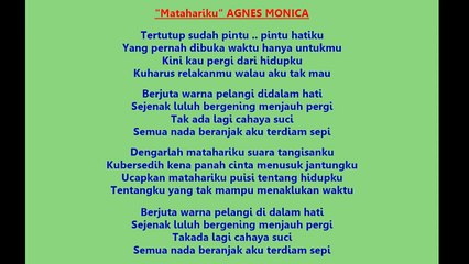 Midi Musik - Karaoke Matahariku - Agnes Monica