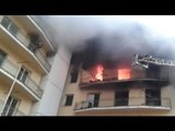 Roma - Incendio in sede distaccata Ministero Economia (11.05.16)