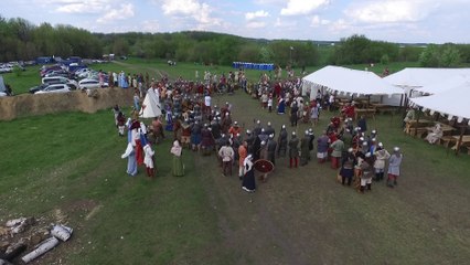 Drone Speared at Medieval Festival