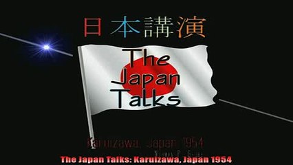 One of the best  The Japan Talks Karuizawa Japan 1954