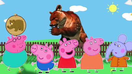 Peppa Pig Zoo Trip and Safari Wildlife Finger Family Song!