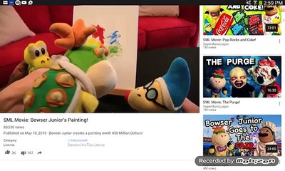 Aidan reacts to SML bowser jr's painting