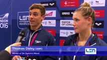 Grace Reid and Thomas Daley, winners of 3m Synchro Mixed – Day 3, London