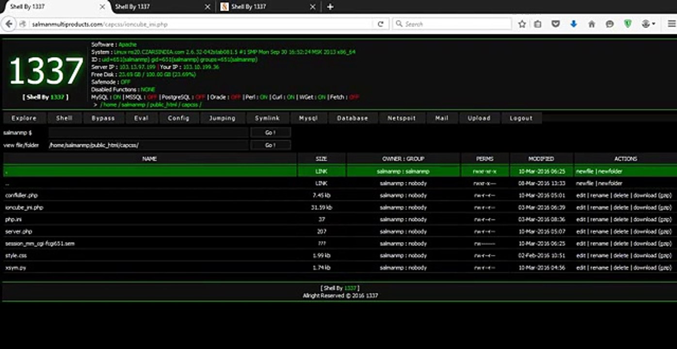 Internal Server Error Bypass 2016 and crack cpanel 2016