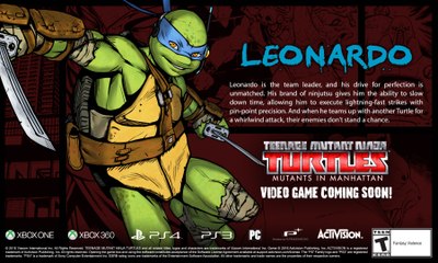 Teenage Mutant Ninja Turtles: Mutants in Manhattan - Leo Gameplay [1080p HD]