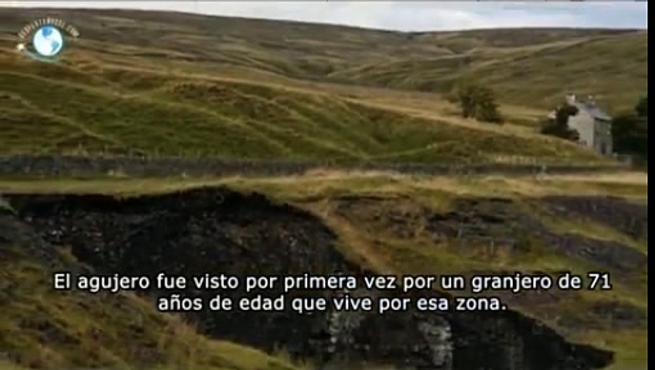 Hundimiento de la tierra en las Colinas de Inglaterra