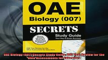 DOWNLOAD FREE Ebooks  OAE Biology 007 Secrets Study Guide OAE Test Review for the Ohio Assessments for Full Free