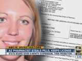 Arizona pharmacist steals pills, keeps license