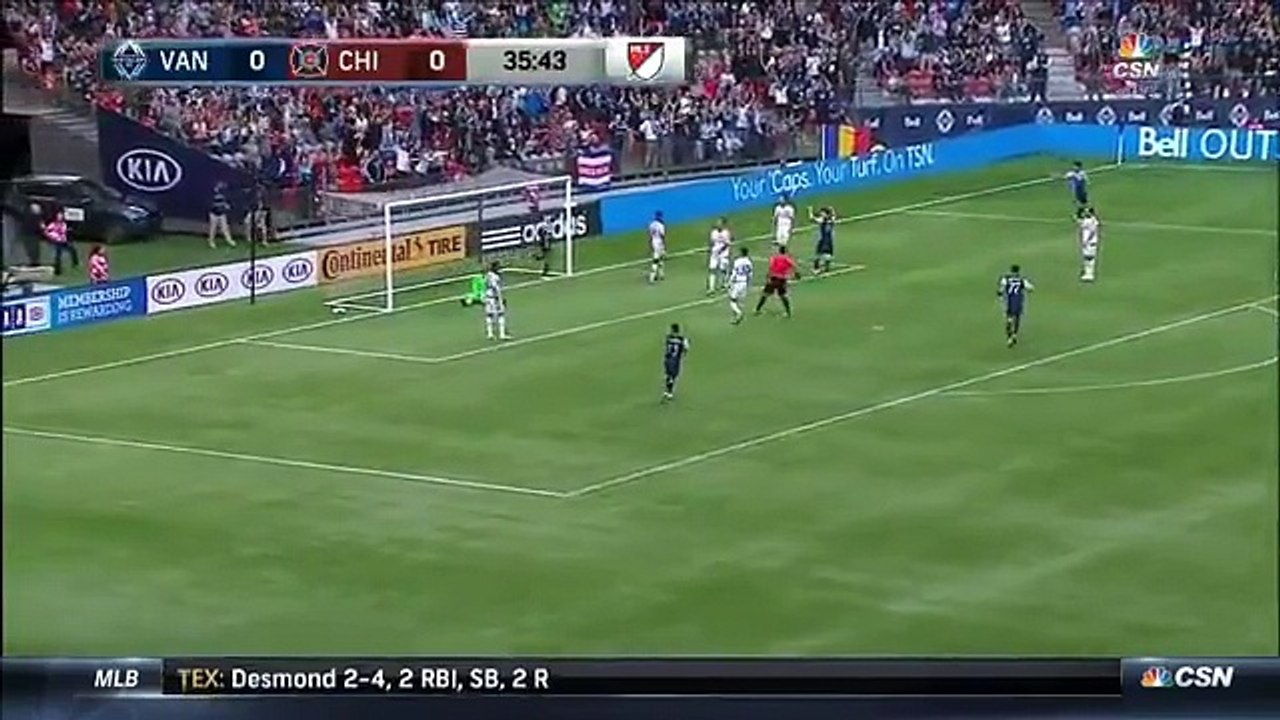 Blas Perez Goal -  Vancouver Whitecaps FC 1-0 Chicago Fire - MLS - 11-05-2016