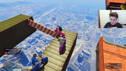 GTA Online - HABILIDADES nas ALTURAS de LAMBRETA!!