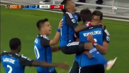 Anibal Godoy Goal - San Jose Earthquakes 2-1 Houston Dynamo - MLS - 11-05-2016