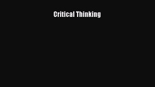 [PDF] Critical Thinking [Download] Online