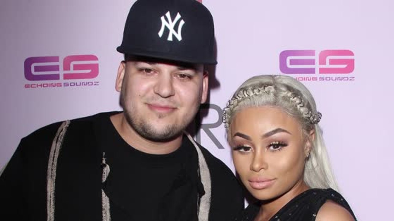 La embarazada Blac Chyna y Rob Kardashian celebran el lanzamiento de Chymoji en Hollywood