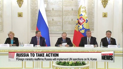 Russia reaffirms it will fully implement UN sanctions on N. Korea