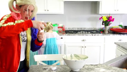 Harley Quinn Watch prank vs The Flash Spiderman Frozen Elsa Catwoman Captain America Batman Ariel