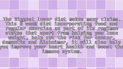 The Best Diabetes Diet - The Biggest Loser Diet