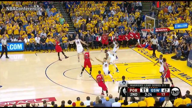 Portland Trail Blazers vs Golden State Warriors - Game 5 - 1st Half Highlights 2016 NBA Playoffs