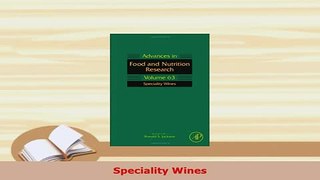 PDF  Speciality Wines PDF Book Free