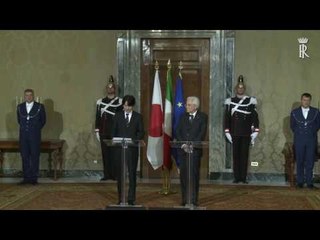 Roma - Dichiarazioni alla Stampa del Principe Akishino (11.05.16)
