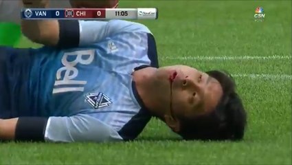 Masuto Kudo Gets Horribly Knocked Out By The Keeper vs Chicago Fire!