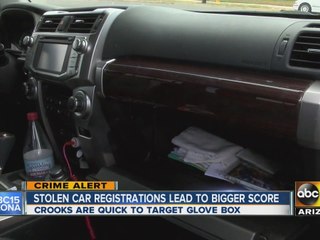 Stolen car registrations lead to bigger score