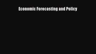 PDF Economic Forecasting and Policy Free Books