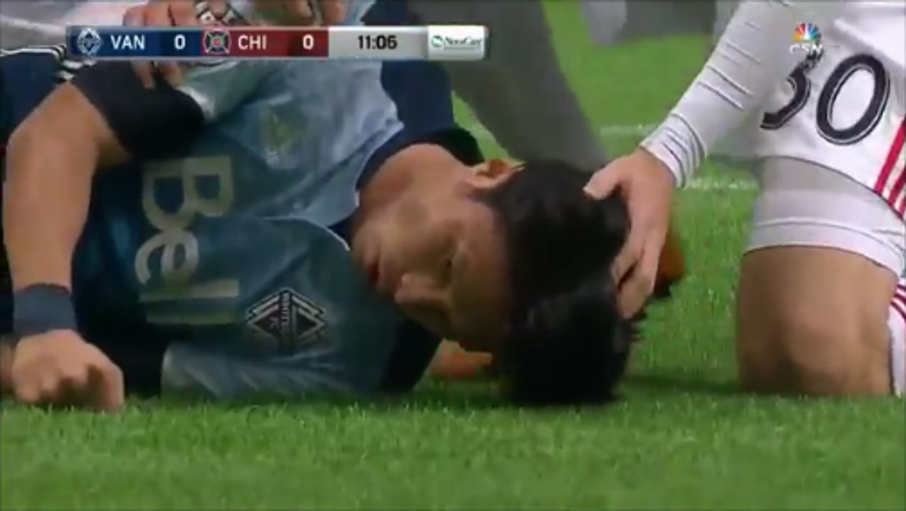 Masuto Kudo Gets Knocked Out By The Keeper vs Chicago Fire!